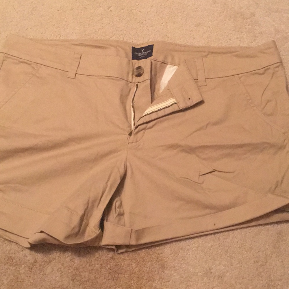 AE khaki shorts